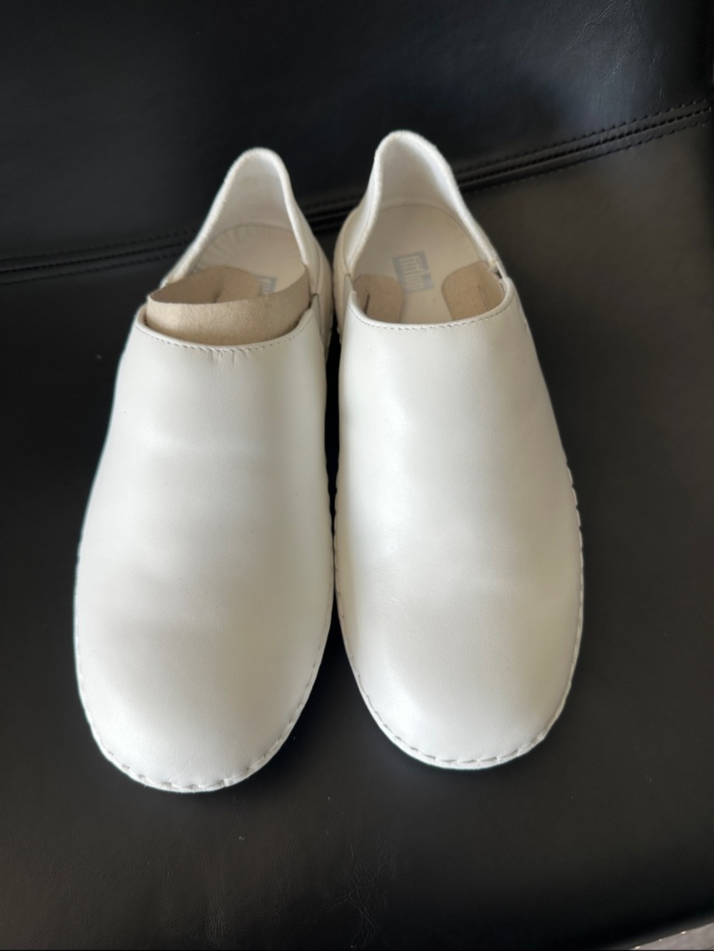 FitFlop Superloafer White Slip-On  Shoes